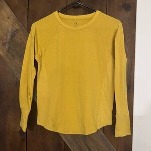 4/$12 GAP FIT Mustard Long Sleeve Kids Tee